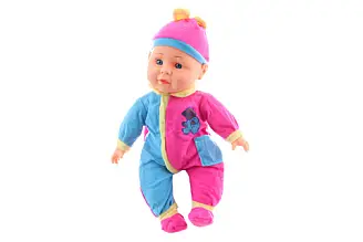 Miminko zvukové 30 cm barevný obleček