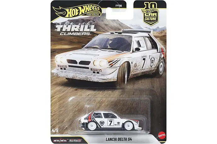 Hot Wheels Angličák Premium car Culture - Lancia Delta S4 JKF01