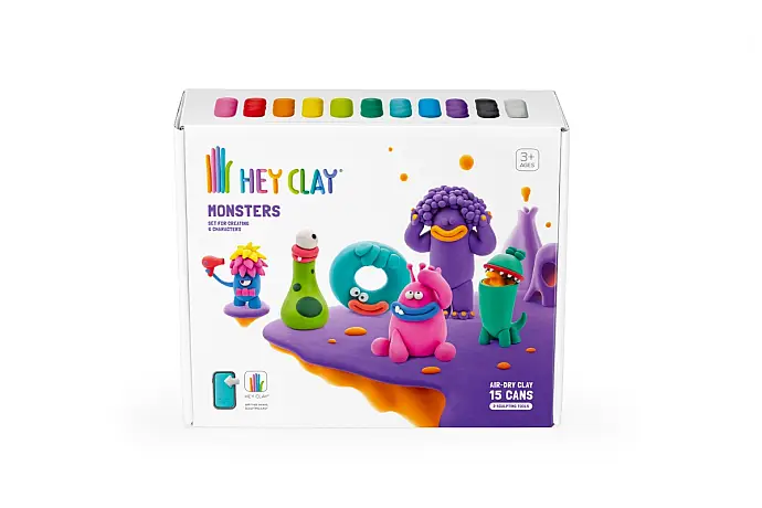 HEY CLAY Kreativní sada - Příšery