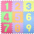 Pěnové puzzle 9 ks čísla