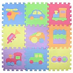 Pěnové puzzle 9 ks dopravní prostředky