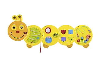 Dřevěná nástěná hra Housenka Junior