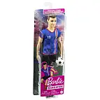 Barbie Fotbalová panenka-Ken v modrém dresu HCN15