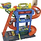 Hot Wheels City color shifters automyčka s otočným tunelem HTN80