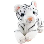 Plyš tygr bílý 21cm