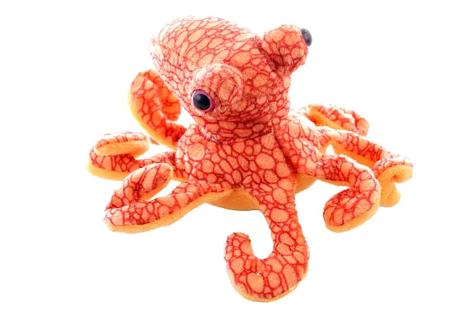 Plyš Chobotnice oranžová 17 cm se stabilizačními kuličkami