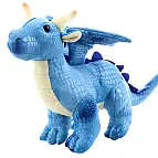 Plyš drak modrý 20 cm ECO-FRIENDLY