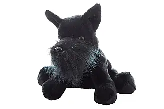 Plyš pes Knírač 16 cm se stabilizačními kuličkami