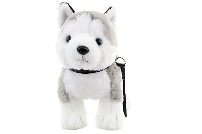 Plyš Husky s vodítkem 25 cm ECO-FRIENDLY