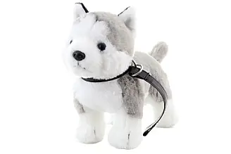 Plyš Husky s vodítkem 25 cm ECO-FRIENDLY