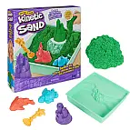 Kinetic Sand Krabice Tekutého Písku S Podložkou Zelená