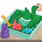 Kinetic Sand Krabice Tekutého Písku S Podložkou Zelená