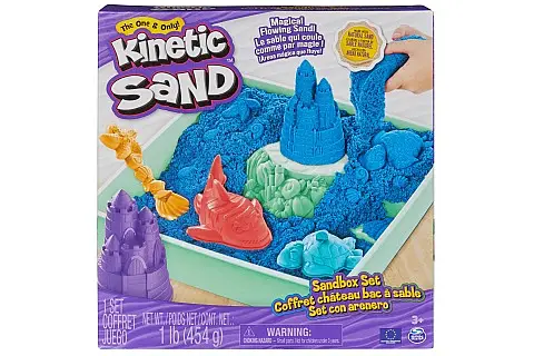 Kinetic Sand Krabice Tekutého Písku S Podložkou Modrá