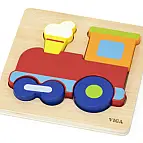 Dřevěné puzzle Mašinka